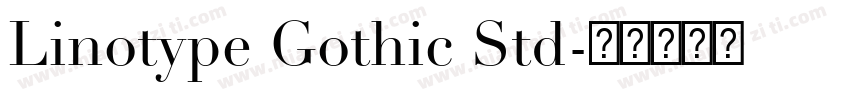 Linotype Gothic Std字体转换